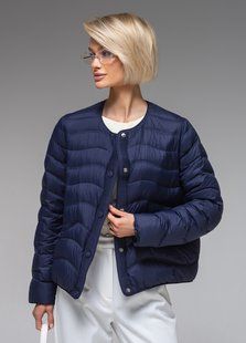 Демісезонна жіноча куртка ультралегка весна-осінь Viva Wear модель 6688, Синій, S
