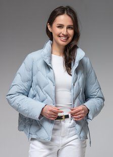 Демісезонна жіноча куртка ультралегка весна-осінь Viva Wear модель 9018, Блакитний, S