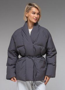 Демісезонна жіноча куртка ультралегка весна-осінь Viva Wear модель 186, Сірий, One Size