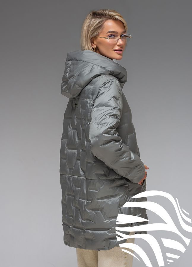 Демісезонна жіноча куртка ультралегка весна-осінь Viva Wear модель 90325, Оливковий, 2XL