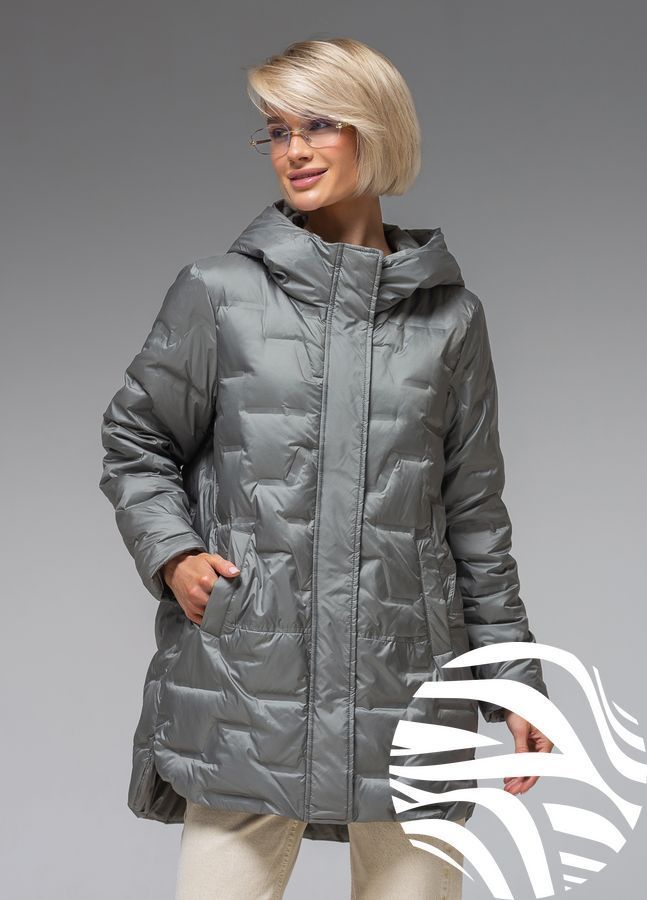 Демісезонна жіноча куртка ультралегка весна-осінь Viva Wear модель 90325, Оливковий, 2XL