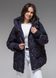 Демісезонна жіноча куртка ультралегка весна-осінь Viva Wear модель 6578, Синій, 5XL
