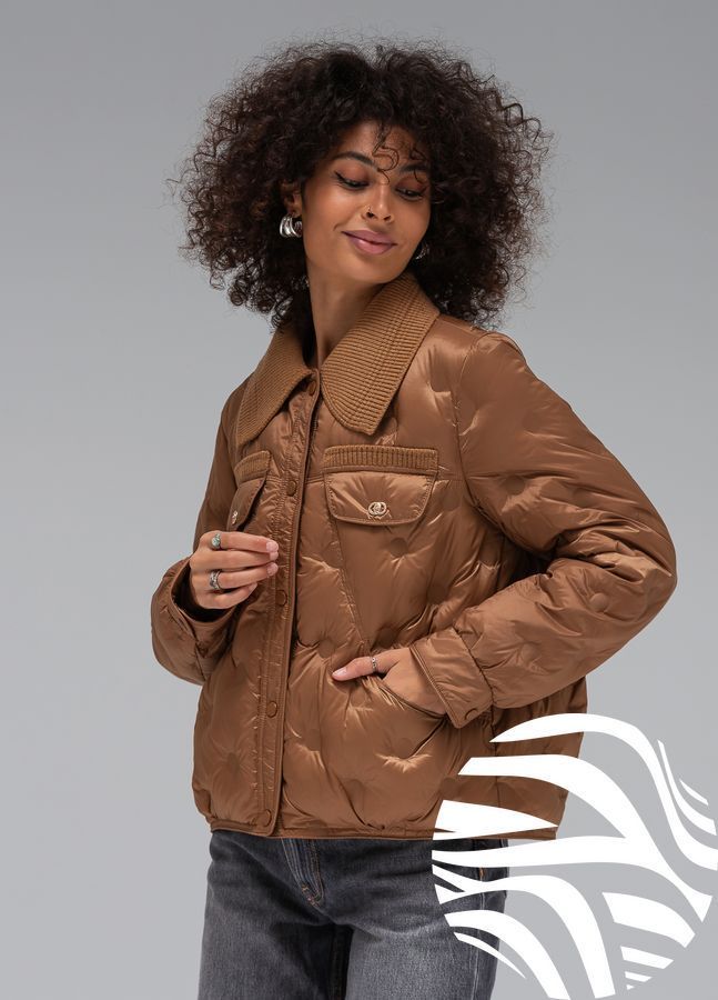 Ультралегка куртка Viva-Wear модель 181, Бежевий, L