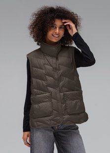 Ультралегка жилетка Viva-Wear модель 8899, Коричневий, M