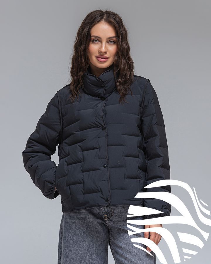 Ультралегка куртка Viva-Wear модель 24, Чорний, L