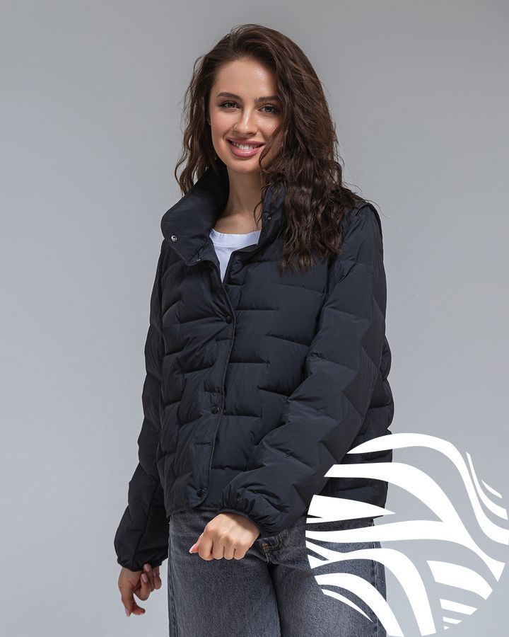 Ультралегка куртка Viva-Wear модель 24, Чорний, L