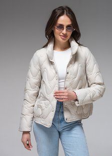 Демісезонна жіноча куртка ультралегка весна-осінь Viva Wear модель 6886, Молочний, S