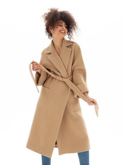Базове пальто Esmeralda модель 6107, Бежевий, 42