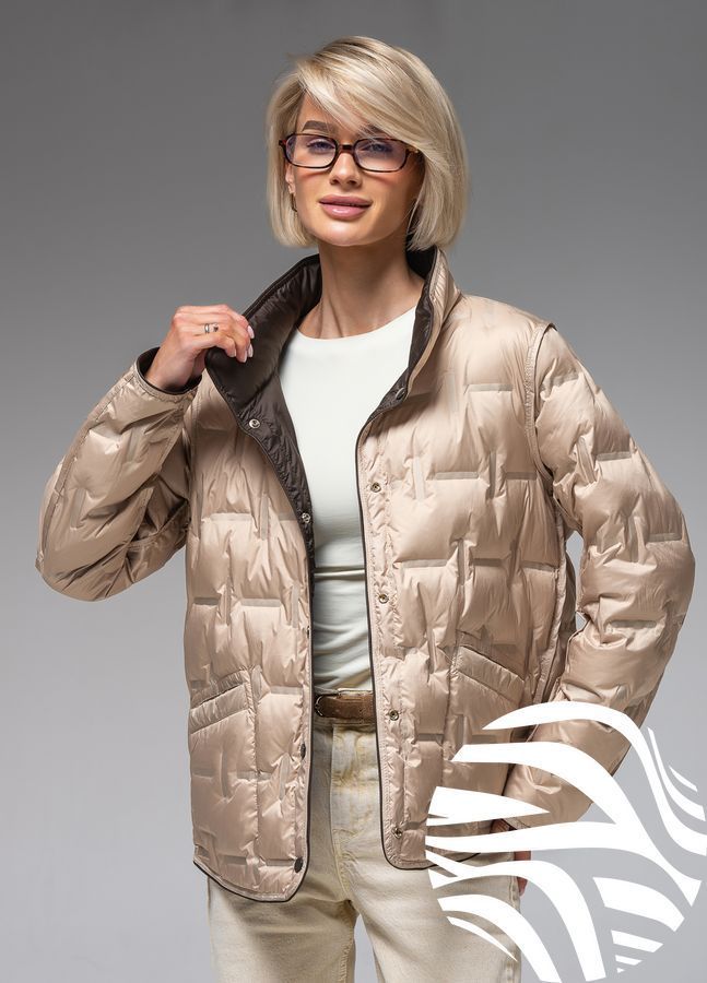 Демісезонна жіноча куртка ультралегка весна-осінь Viva Wear модель 88102, Шоколадний, 2XL