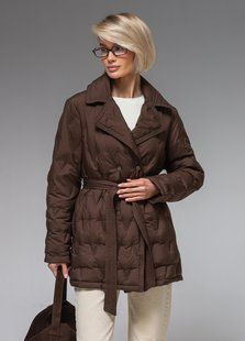 Демісезонна жіноча куртка ультралегка весна-осінь Viva Wear модель 8900, Шоколадний, S