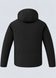 Чоловіча зимова куртка BLACK VINYL 26-2801 з капюшоном &mdash; утеплена куртка на біопуху, стиль Casual, Чорний, 46