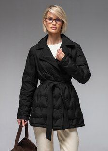 Демісезонна жіноча куртка ультралегка весна-осінь Viva Wear модель 8900, Чорний, S