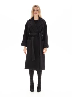 Базове пальто Esmeralda модель 6107, Чорний, 42