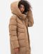 Базова куртка-пальто з капюшоном Viva-Wear модель 3236, Капучино, 2XL