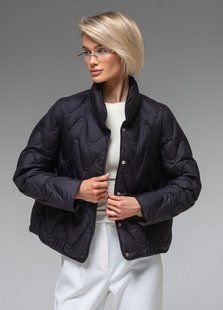 Демісезонна жіноча куртка ультралегка весна-осінь Viva Wear модель 6886, Чорний, S