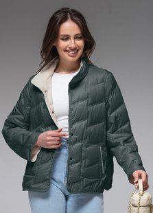Демісезонна жіноча куртка ультралегка весна-осінь Viva Wear модель 6309, Смарагдовий, XL
