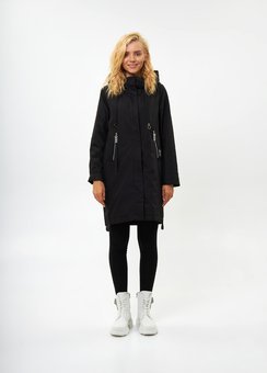 Куртка жіноча з капюшоном Visdeer модель 972, Чорний, 44