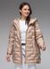 Демісезонна жіноча куртка ультралегка весна-осінь Viva Wear модель 90325, Бежевий, L