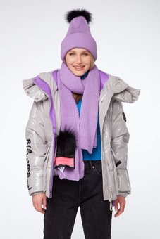 Комплект шапка та шарф Yimosis , Фіолетовий, One Size