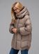 Жіночий зимовий пуховик Viva Wear 3575 &mdash; коротка куртка з капюшоном, біопух DuPont Sorona, до &ndash;25&deg;C, Капучино, XS
