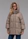 Жіночий зимовий пуховик Viva Wear 3575 &mdash; коротка куртка з капюшоном, біопух DuPont Sorona, до &ndash;25&deg;C, Капучино, XS