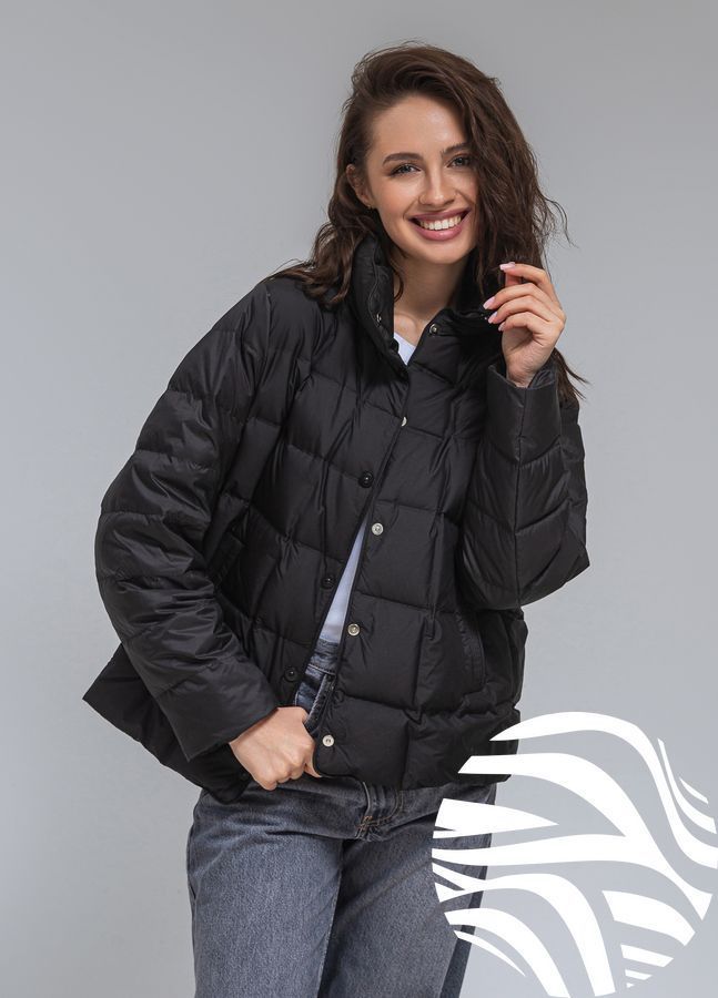 Ультралегка куртка Viva-Wear модель 6537, Чорний, M