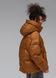 Жіночий зимовий пуховик Oversize з капюшоном і біопухом Viva Wear 056 &ndash; тепла коротка зимова куртка до &ndash;25&deg;C, Коричневий, L