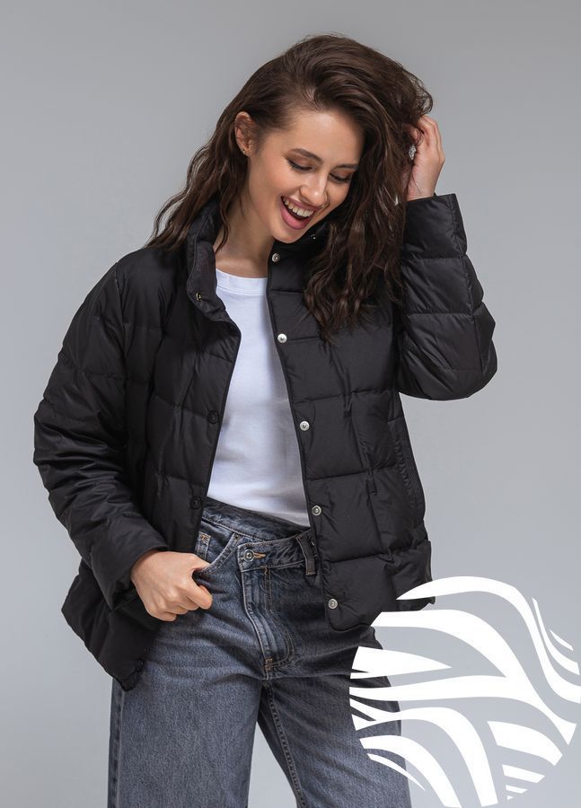 Ультралегка куртка Viva-Wear модель 6537, Чорний, L