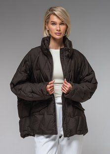 Демісезонна жіноча куртка ультралегка весна-осінь Viva Wear модель 6535, Шоколадний, XL