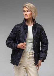 Демісезонна жіноча куртка ультралегка весна-осінь Viva Wear модель 88566, Чорний, S