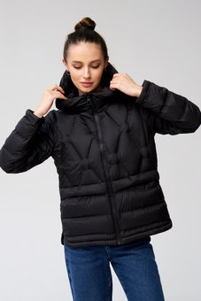 Ультралегка пухова куртка Viva-Wear модель 2301, Чорний, L