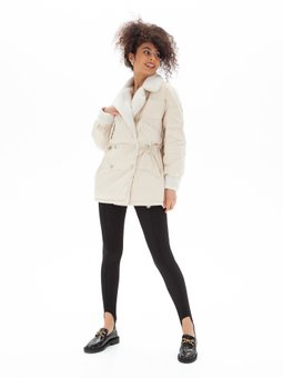 Ультралегка пухова куртка Viva-Valentini модель 2021, Молочний, One Size