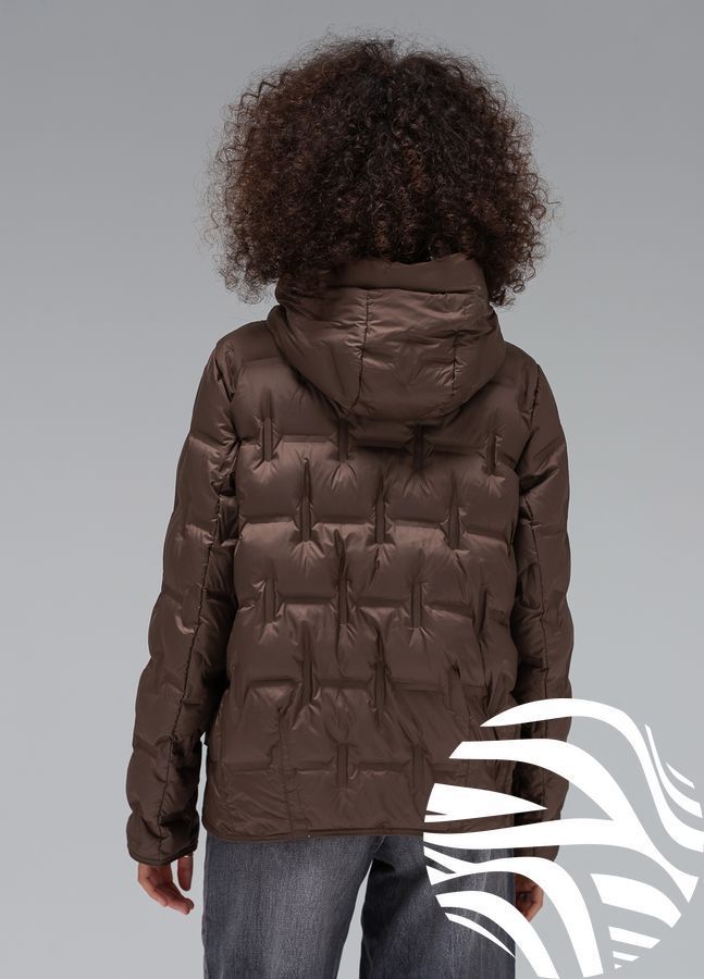 Ультралегка куртка Viva-Wear модель 6570, Шоколад, L