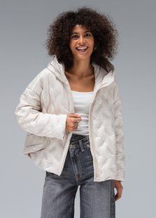 Ультралегка куртка Viva-Wear модель 6568, Молочний, L