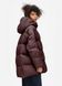 Жіночий зимовий пуховик куртка з капюшоном з натуральним пухом Viva Wear модель 028, Червоний кава, XS