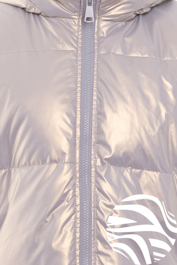 Демісезонна куртка для дівчаток Lewushi модель 08, Металік, 110 см