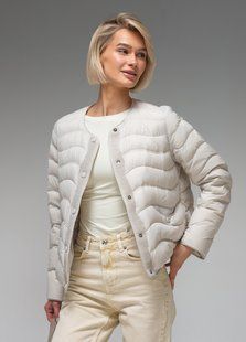 Демісезонна жіноча куртка ультралегка весна-осінь Viva Wear модель 6688, Світло сірий, S