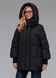 Жіночий зимовий пуховик Viva Wear 3575 &mdash; коротка куртка з капюшоном, біопух DuPont Sorona, до &ndash;25&deg;C, Чорний, XS