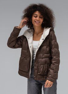 Ультралегка куртка Viva-Wear модель 6570, Шоколад, 3XL