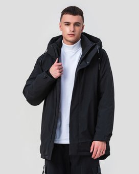 Зимова куртка з капюшоном Malidinu модель 6006, Чорний, 48