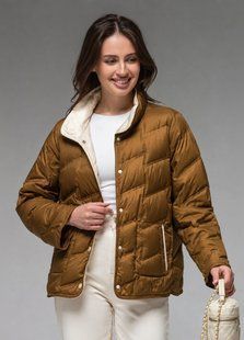 Демісезонна жіноча куртка ультралегка весна-осінь Viva Wear модель 6309, гірчичний, S