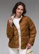 Демісезонна жіноча куртка ультралегка весна-осінь Viva Wear модель 6309, гірчичний, S