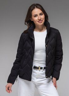 Демісезонна жіноча куртка ультралегка весна-осінь Viva Wear модель 9018, Чорний, S