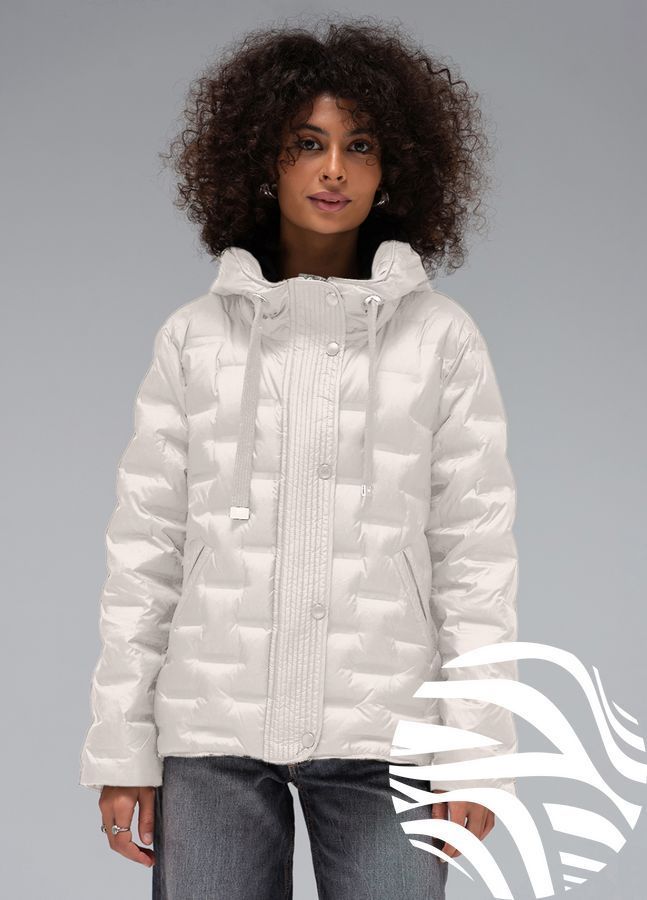 Ультралегка куртка Viva-Wear модель 6518, Білий, XL